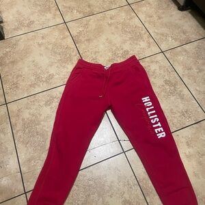 Hollister Mens Vibrant Red Sweatpants